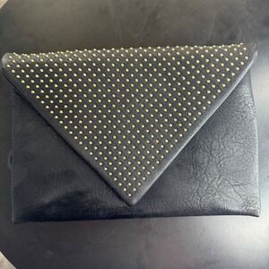 NWOT‎ Urban Expressions Studded Vegan Leather Clutch Evening Bag Party